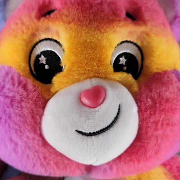 Care Bears Dare to Care Bear 14" Plush 2023 Basic Fun Rainbow Stars Plushy - Picture 5 of 14
